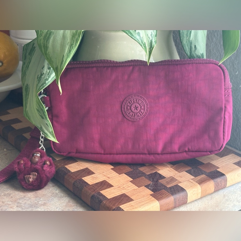 Kipling Wallet Wristlet with Monkey Charm - Picture 2 of 7